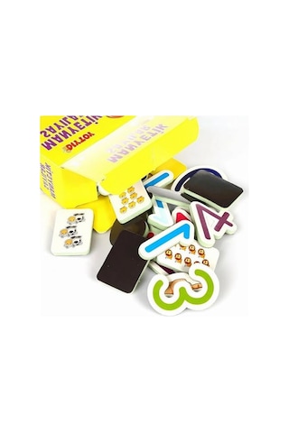 2'li Set Manyetik Mıknatıslı Türkçe - İngilizce Harfler & Sayılar - Eğitici Alfabe - Sayılar Magnet
