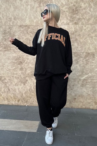 Madmext Mad Girls Siyah Eşofman Takım Mg944-siyah Siyah
