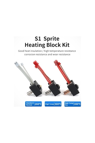 Pazly Sprite Ekstruder Yükseltme Kiti - Yüksek Isıtıcı Blok, Os6963-2