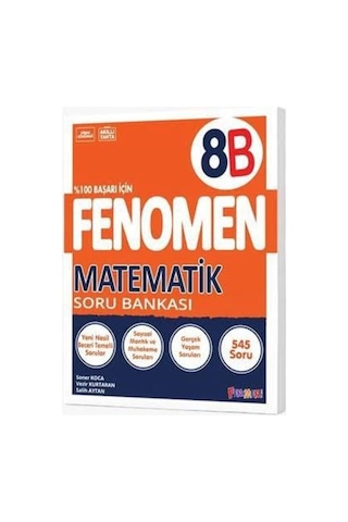 8.sınıf Fenomen Matematik Fasikülü + Fenomen A Matematik Soru Bankası + Matematik B Soru Bankası