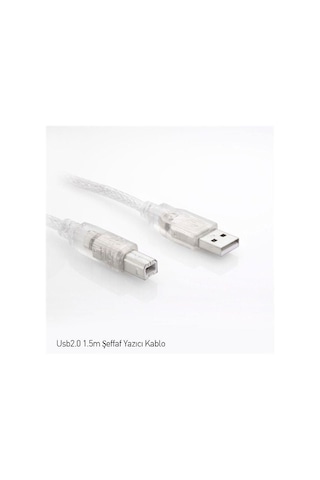 S-Link Usb2.0 1.5M Şeffaf Yazıcı Kablosu