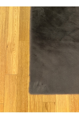 Ultra Soft Gri Yumuşak Dokulu Peluş Halı Dikdörtgen
