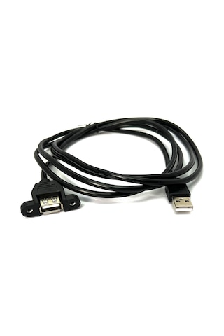 Panel Tipi Dişi Erkek Usb Vidalı 2 Metre Usb Extension Usb Panel