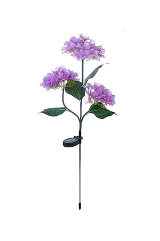 Mufunye Led Güneş Enerjili Papatya Simülasyonu 3 Başlı Taşaklı Bahçe Işığı - Su Geçirmez Dış Mekan Dekorasyonu Mor, Fotoelektrik Kontrol