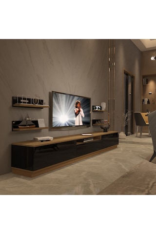 Decoraktiv Trendstyle 270rs Mdf Tv Ünitesi Tv Sehpası Pera - Siyah