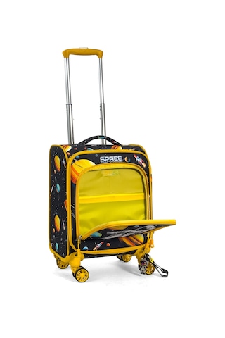 Çocuk Karakterli 4 Tekerlekli Valiz, Eğlenceli Seyahat Arkadaşı - Astronot Astronot