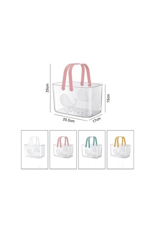 Tongxida Portatif Banyo Sepeti Boşaltma Depolama Sepeti Sarı Sarı