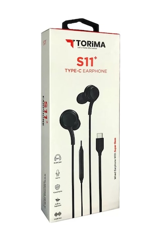 Torima S11+ Type-C Kablolu Kulakiçi Kulaklık