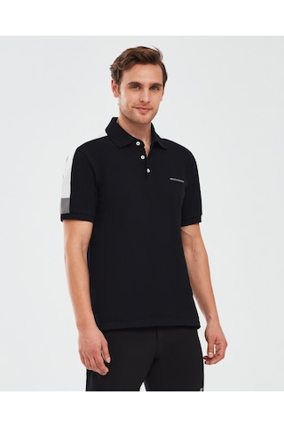 Skechers Polo Shirt M Short Sleeve Erkek Siyah Tshirt S221047-001