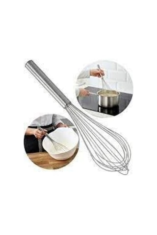 2 Parça Tel Çırpıcı Seti Paslanmaz Çelik Çırpıcı Meridyendukkan P Diğer