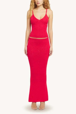 Asta Resort Carolina Sequin Camisole: Şık V Yaka Kadın Bluz - Rossa Kırmızı