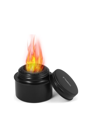 Açık Pişirme Kapları Alkol Sobası Alüminyum Alaşımlı Kamp Malzemeleri Siyah