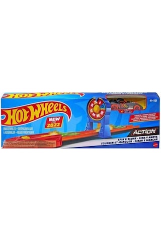 Hot Wheels Akrobasi Atlayışı Yarış Seti Döndür ve Puan Kazan HFY68 FTH79