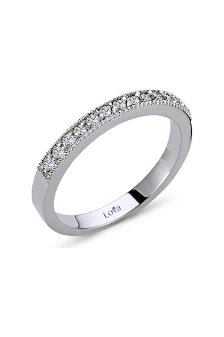 Lova 0,19 Karat Pırlanta Yarımtur Yüzük - 1030151