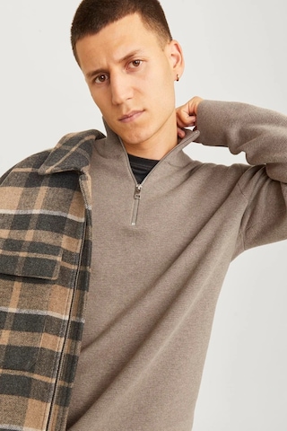 Jack & Jones Erkek Kazak 12259664 Bej Bej