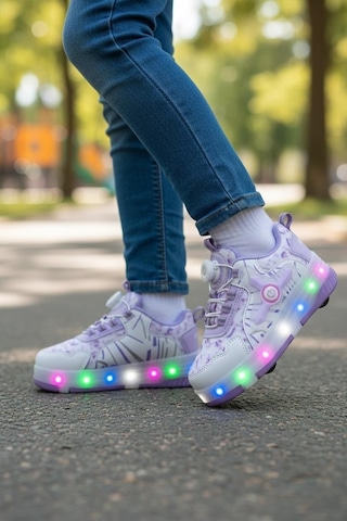Cem Pekşen Ndrops Ptnl26 Siyah Patenli Çocuk Sneaker Mor