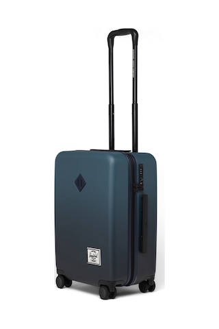 Herschel Heritage Hardshell Darbeye Dayanıklı Tekerlekli Kabin Boy Valiz 43 L Mavi Degrade Mavi