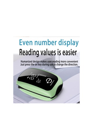 Vkemall Pulse Oksimetre Nabız Oksimetresi Şarj Edilebilir Ev Parmak Ucu Parmak Klipsli Oksimetre Tek Tuş Yeşil