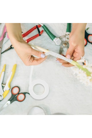 Roco Paper Çiçek Bandı Beyaz 12 Rulo 1 Cm X 35 M