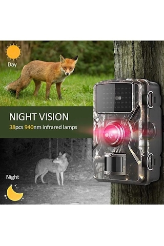 Nivego Fotokapan Kamera 12mp 1080p Doğa Ve Outdoor Gece Görüşlü K Yeşil