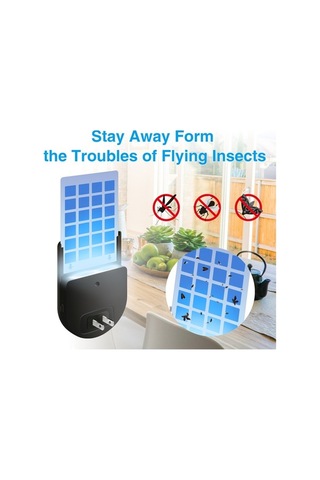 Bloomnest Uçan Böcek Tuzağı Kapalı Alan Tak-çalıştır Böcek Yakalayıcı Zapper Işık Küçük Ve Pratik 1 Adet Yapışkan Pedl