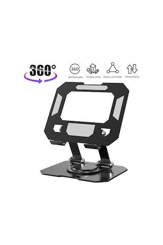 Appa 360 Derece Dönebilen Katlanabilir Metal Tablet-telefon Tutucu Yk-tx20