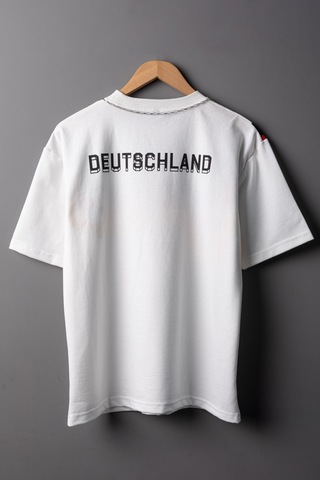 Çocuk Erkek Deutschland Retro 1990 Oversize Beyaz