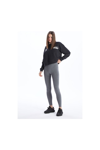 Lc Waikiki Alıta Cıty Farkıyla Xsıde Actıve Antrasit Düz Süper Skinny & Ekstra Dar Kadın Spor Tayt Antrasit - 924125727 Antrasit