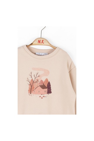 Nk Kids Kız Çocuk Sweatshirt 37633 Krem