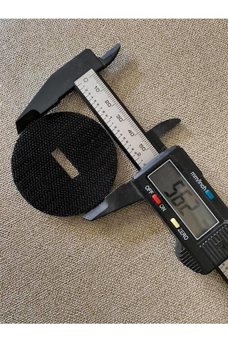 Yapışkanlı Yuvarlak Cırt Bant 56mm Tek Taraf 10 Adet