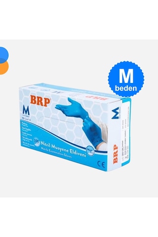 Mavi Muayene Nitril Eldiven Pudrasız Medium M 100'lü Kutu