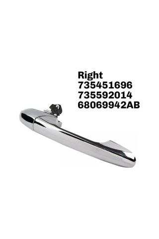 Besthome1 Araba Dış Kapı Kolu 735451696, 735592014,68069942ab Fiat 500 2012-2019 Ön Yolcu Tarafı