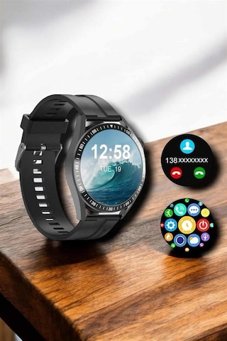 Nfc Ve Kablosuz Şarjlı Akıllı Saat Ekg, Nabız & Spor Modları İle İos Ve Android Uyumlu