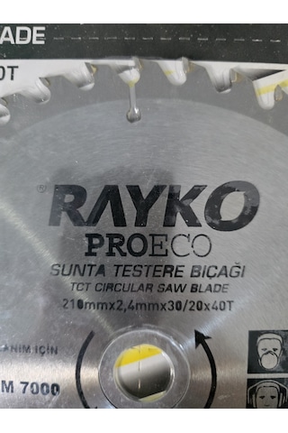 Rayko Ahşap Sunta Testeresi 210x30/20 40 Diş