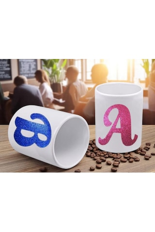 2 Kişilik Harfli Espresso Fincanı