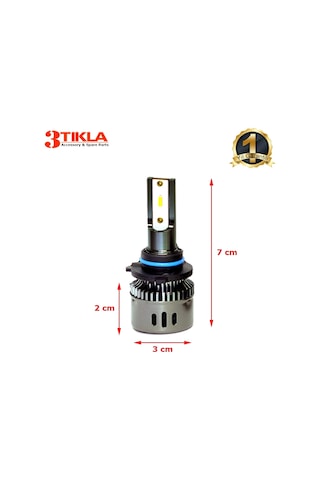 Nissan Qashqai J11 2014-2016 Kısa Far Wise Beyaz H11 Mini Led Xenon Şimşek Etkili 12000 Lümen