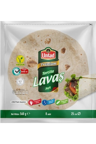 Untad Tortilla Lavaş 8 Li 560 Gr X 3 Adet