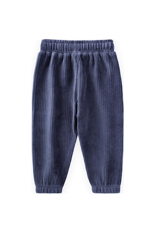 Cigit Fitilli Kadife Jogger Pantolon 1-10 Yaş Lacivert Lacivert
