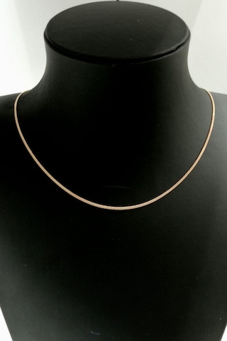 Omar Silver Unisex Gurmet 1,40 Mm Rose Gümüş Kolye Zincir Omr799