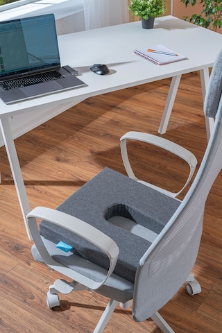 Visco Tekerlekli Sandalye Minderi Visko Arkası Açık Minder 41x39x6 Cm