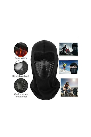 Mood Agenda Unisex İçi Termal Polar Bisikletçi ve Motorcu Maskesi