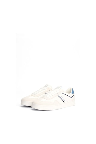 Tommy Hilfiger The Greenwıch Leather Beyaz Erkek Sneaker Beyaz-a Mavı
