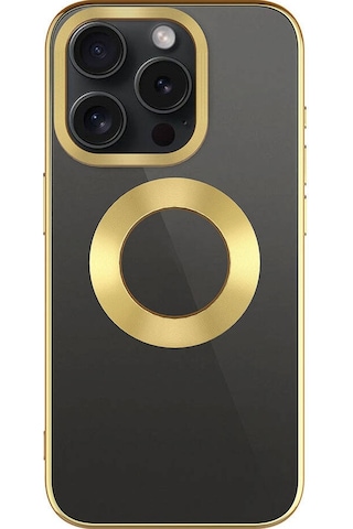 Apple iPhone 15 Pro Max Uyumlu Tek Kamera Çerçeveli Logo Gösteren Zore Omega Kılıf-gümüş Gümüş