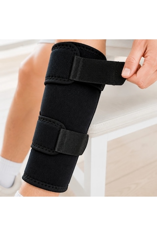 Alt Baldır Destekliği Çift Sabitleme Bantlı Ayarlanabilir Spor Baldırlığı