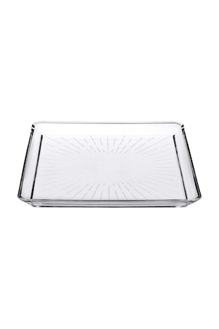 Madlen Servis Tabağı 68683 Madlen Crystal Glass 24x24 15cm