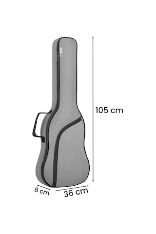 Midex Elc-40pak Case Elektro Gitar Çantası Gigbag Su Geçirmez Kalın Kılıf Çanta Askı Capo