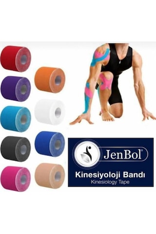 Jenbol Kinesiology Tape Ağrı Bandı 5 Cm X 5 M - Siyah