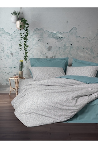 Cotton Box Petite Çift Kişilik Lastikli Çarşaflı Nevresim Takımı June Mint