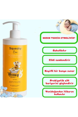 My Honey B Squeaky Bee Saç Ve Vücut Şampuanı 500 Ml
