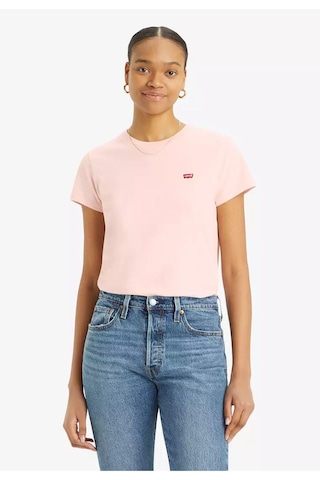 Levis Bisiklet Yaka Pembe Kadın T-shirt A4917-0006-4952 Pembe
